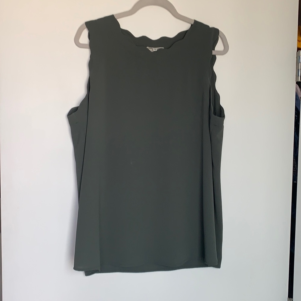 Green blouse